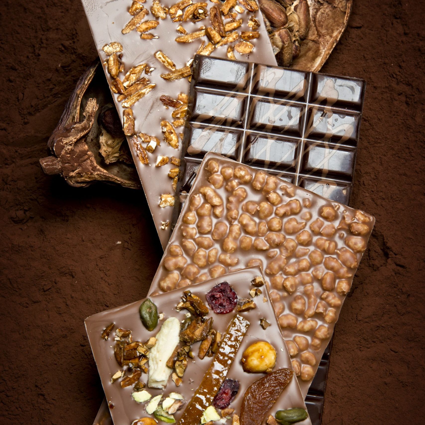 Tablettes gourmandes en chocolat suisse